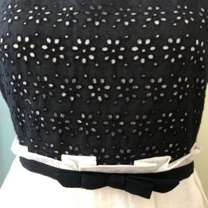 NWT C. Luce black and ivory dress